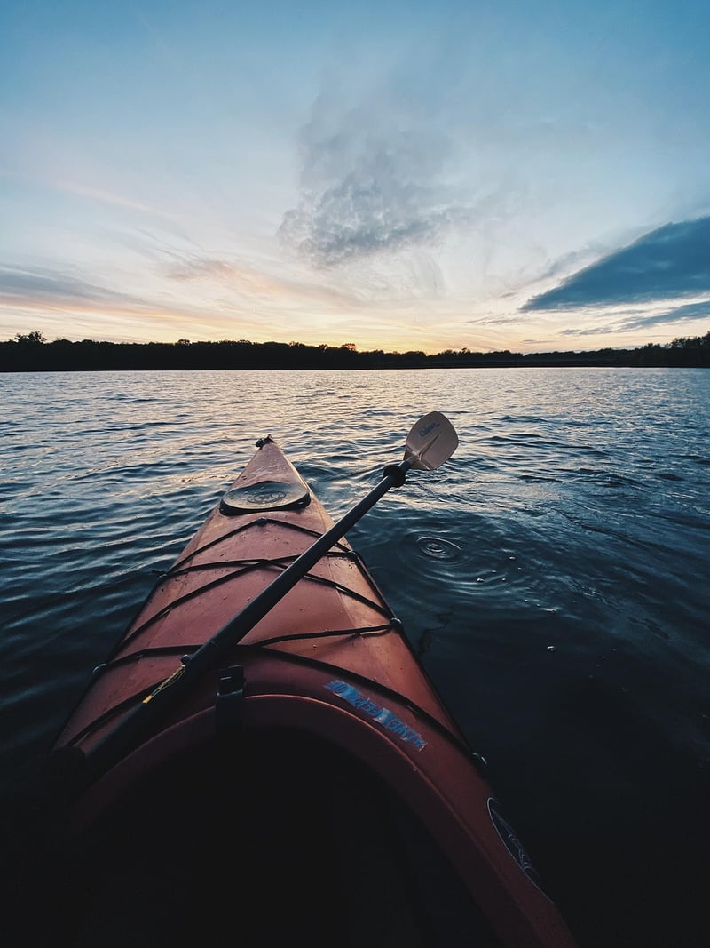 Kayaking in the Sea
